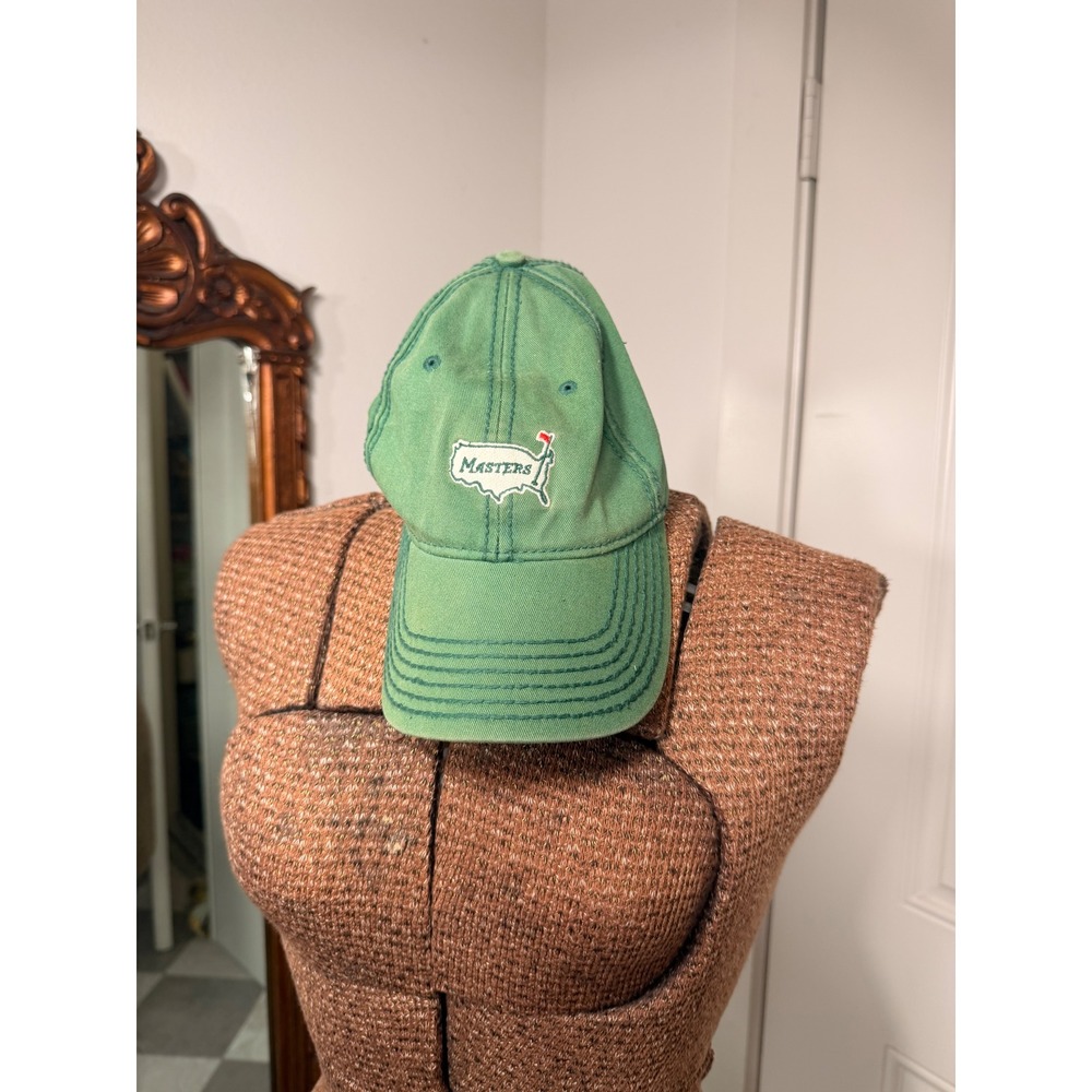 Masters Golf Tournament American Needle Green Hat EST 1934 Adjustable Cap